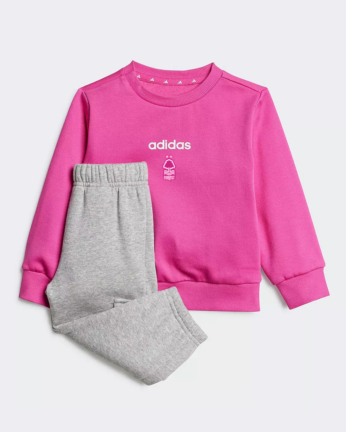 NFFC Adidas Infant Pink/Grey Fleece Tracksuit