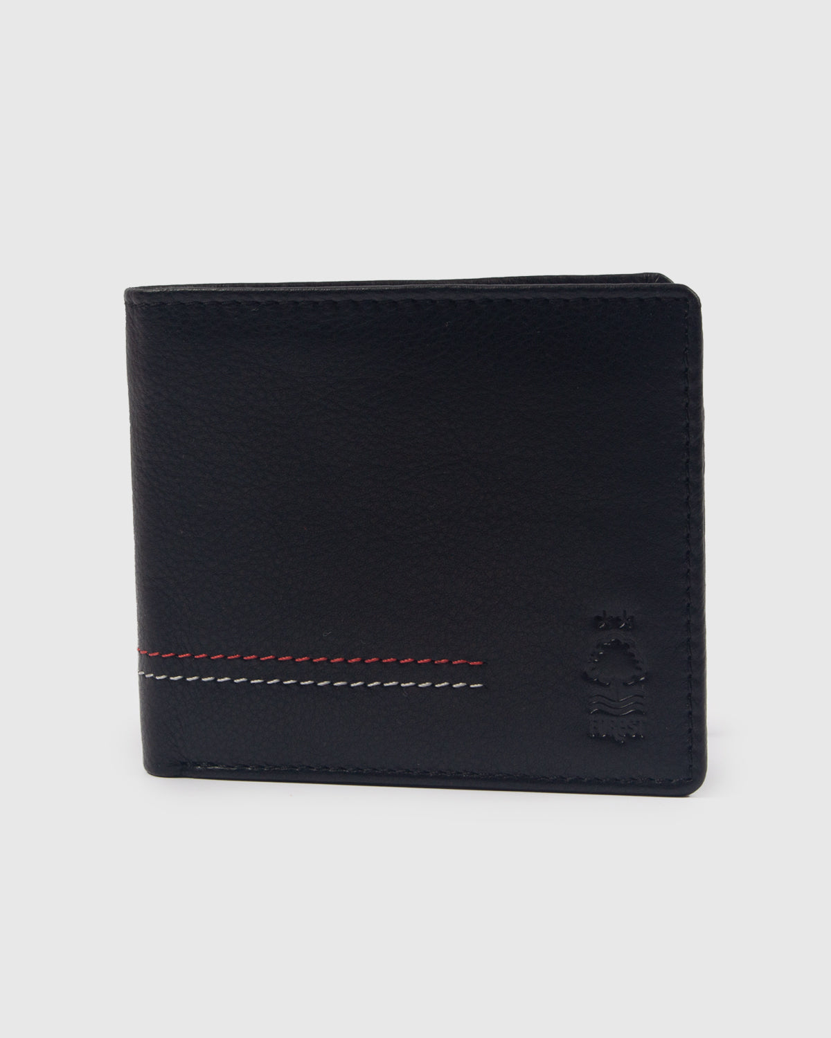 NFFC Black Leather Stitch Wallet