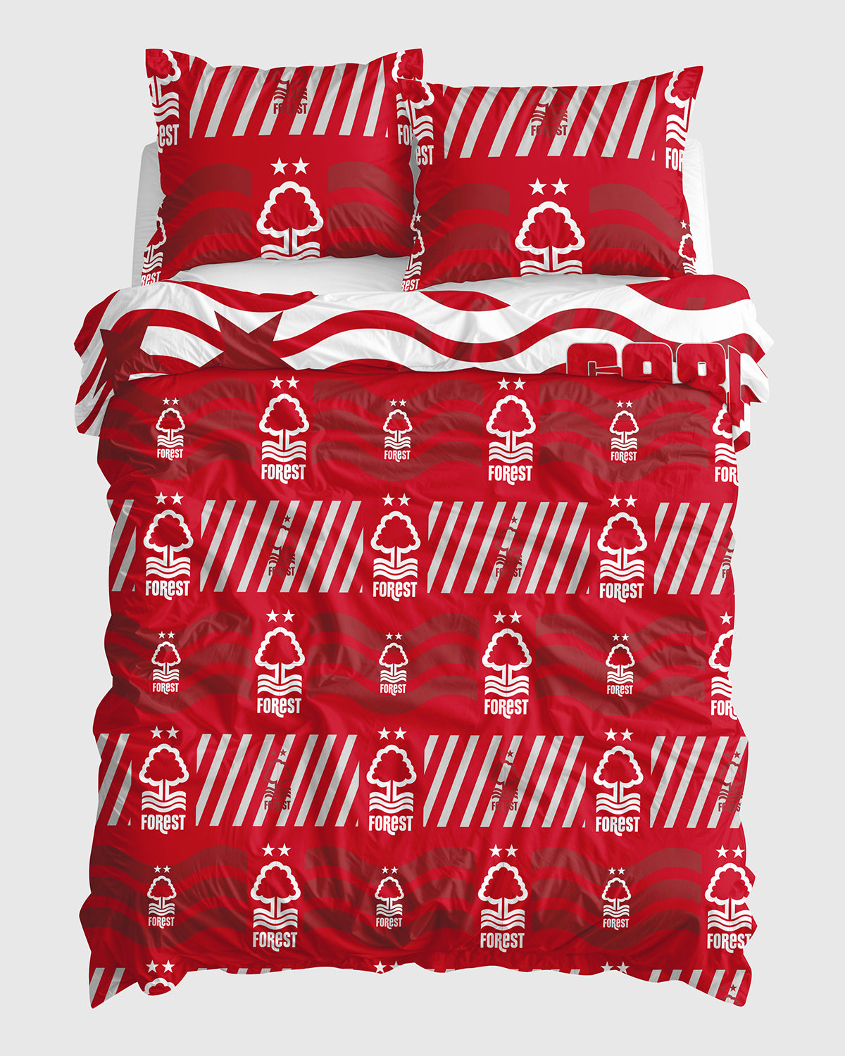 NFFC Red Field Print Duvet Set