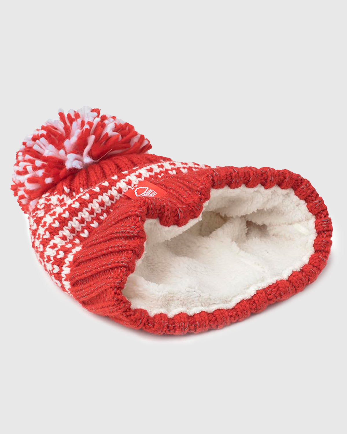 NFFC Red & White Striped Reflective Super Bobble