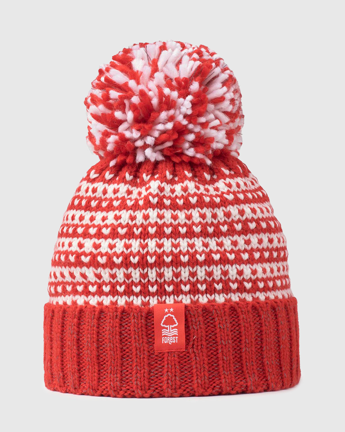 NFFC Red & White Striped Reflective Super Bobble