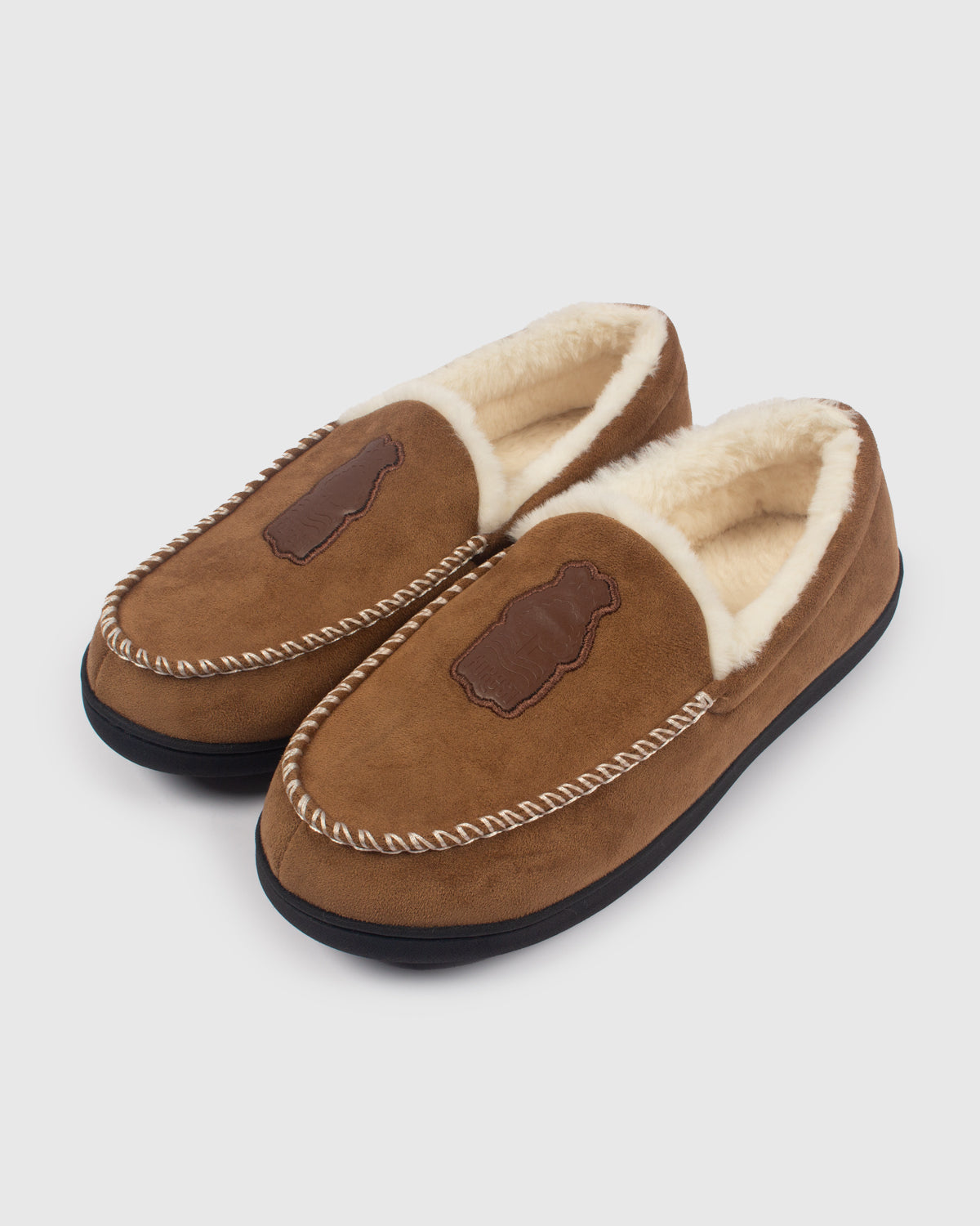 NFFC Tan Suede Slippers