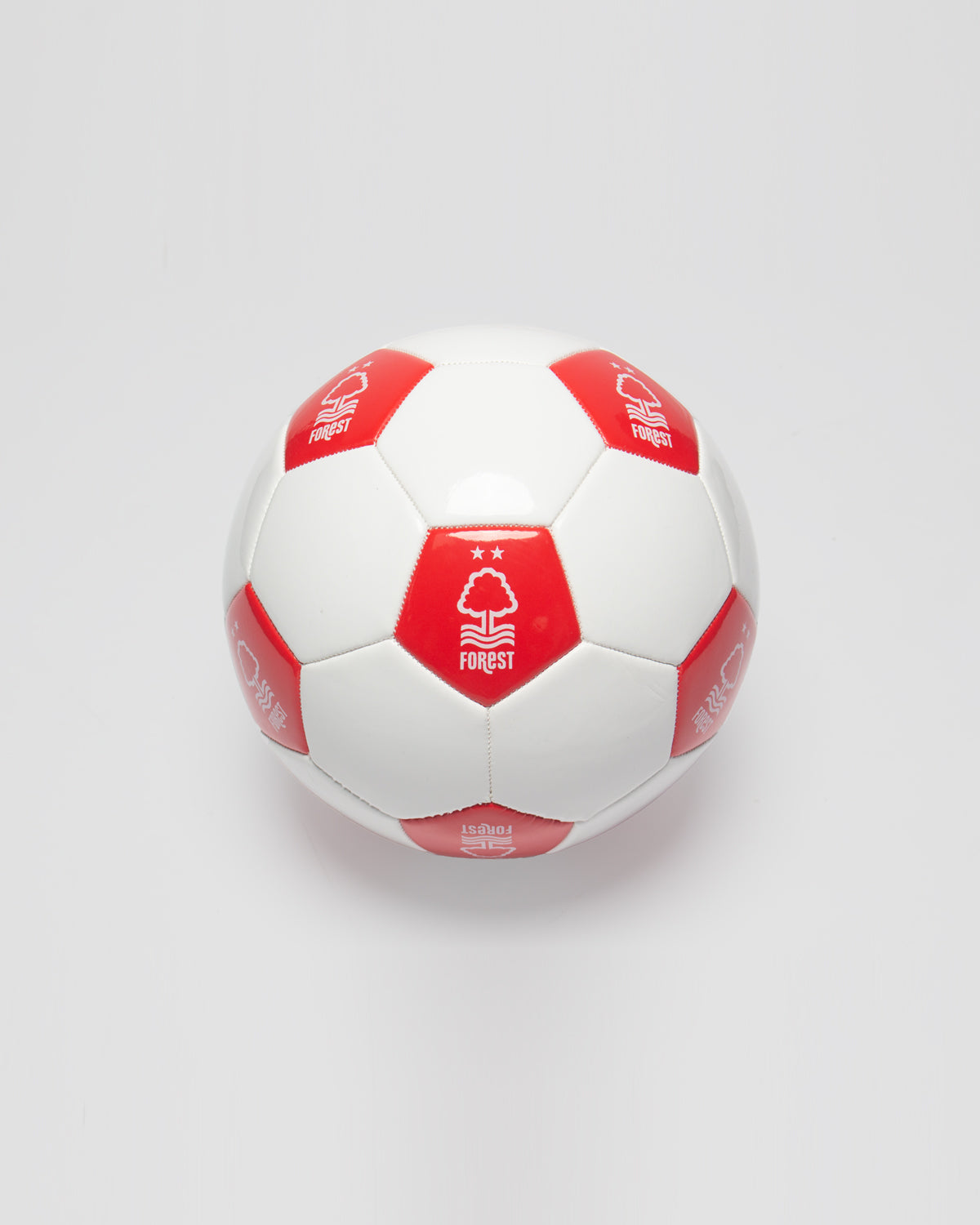 NFFC White All Over Crest Football - Size 1