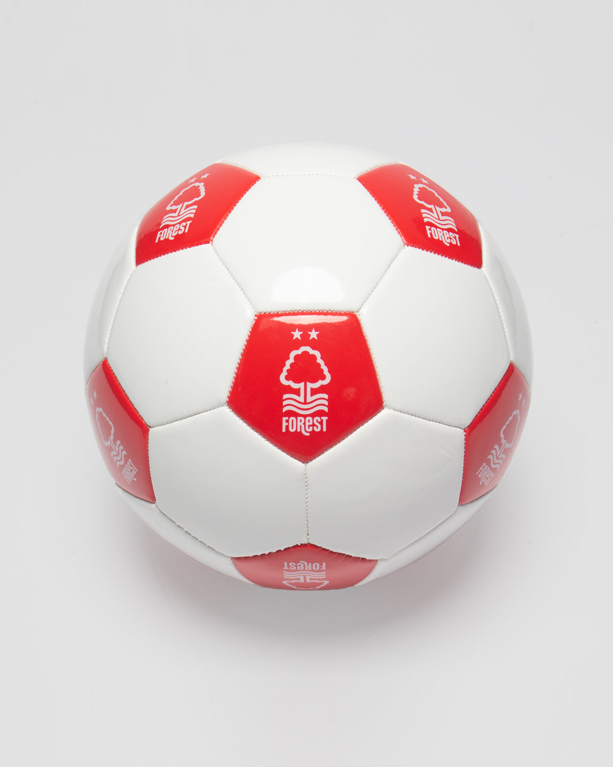 NFFC White All Over Crest Football - Size 5