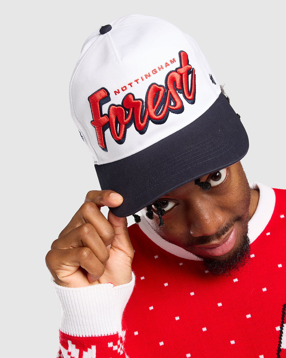 NFFC White Drop Shadow '47 Hitch Cap