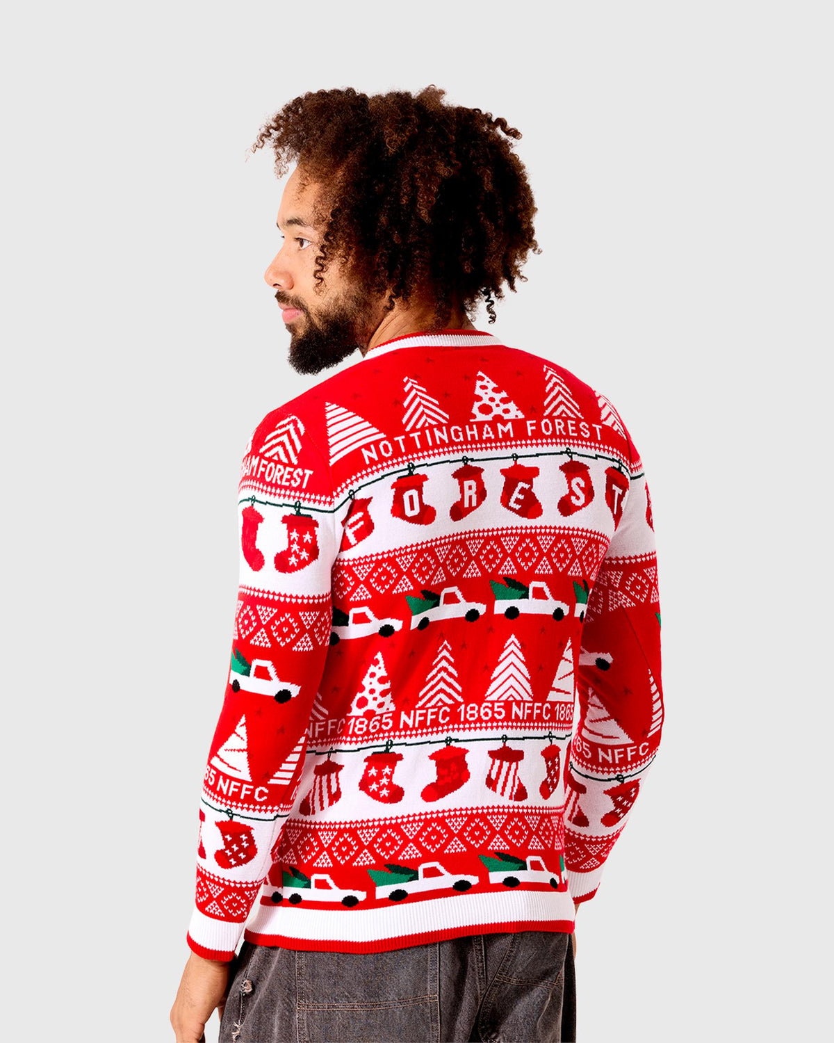 NFFC Red Stockings Christmas Jumper