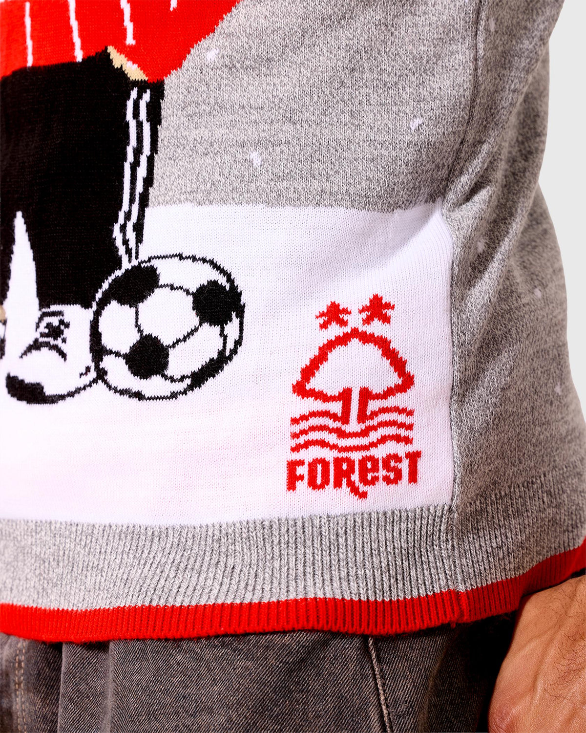 NFFC Grey Teddy Christmas Jumper