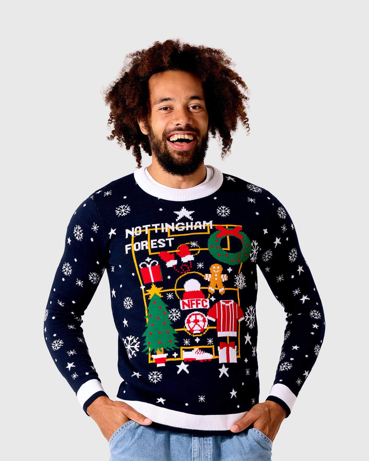 NFFC Navy Festive Selection Christmas Jumper