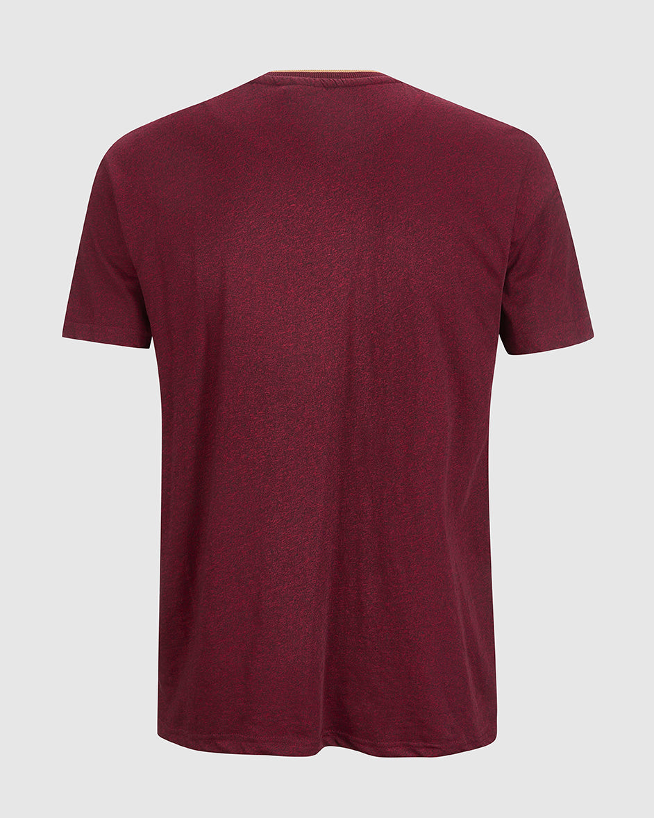 NFFC Dark Red Forest Speckle T-Shirt