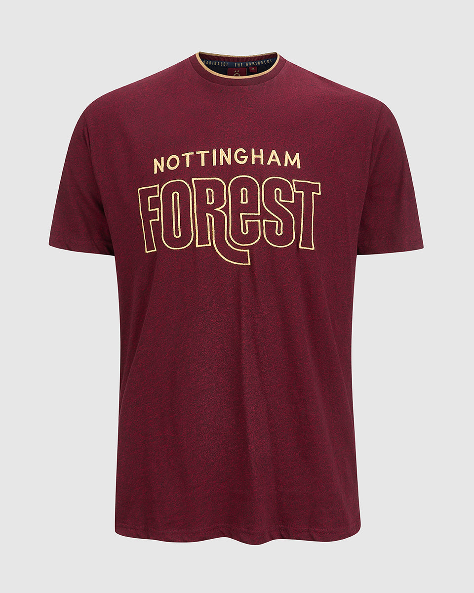 NFFC Dark Red Forest Speckle T-Shirt