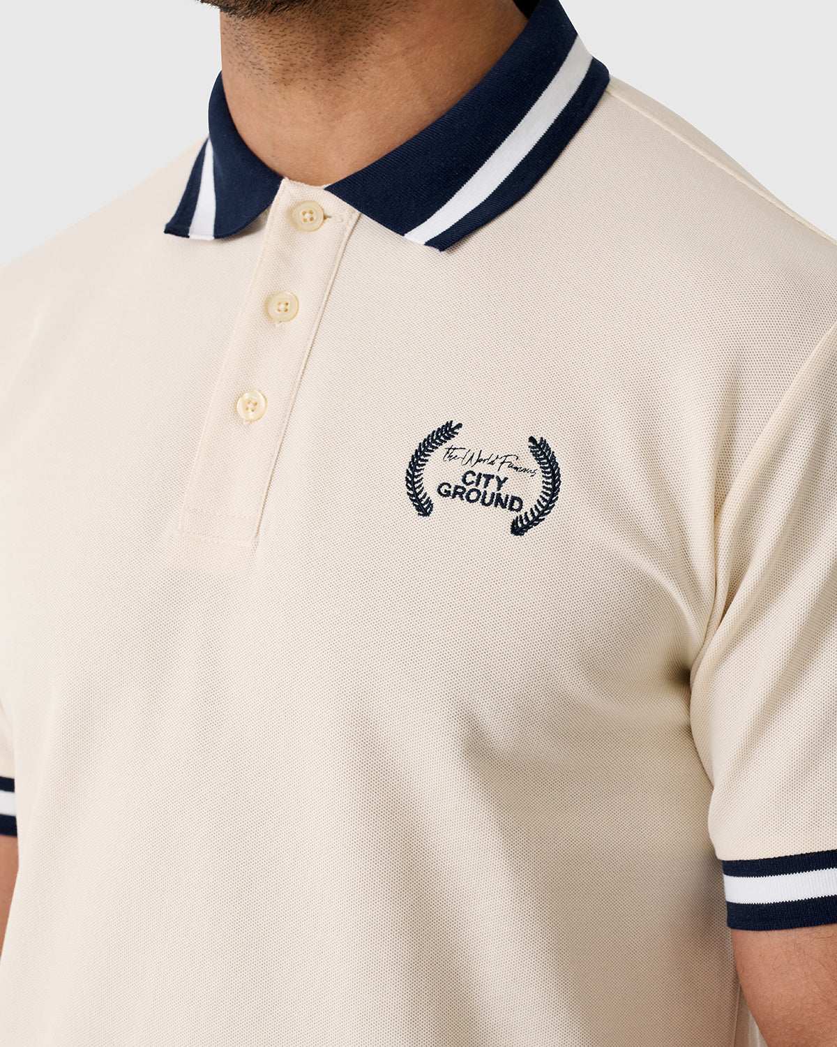 NFFC Ecru Laurels Polo