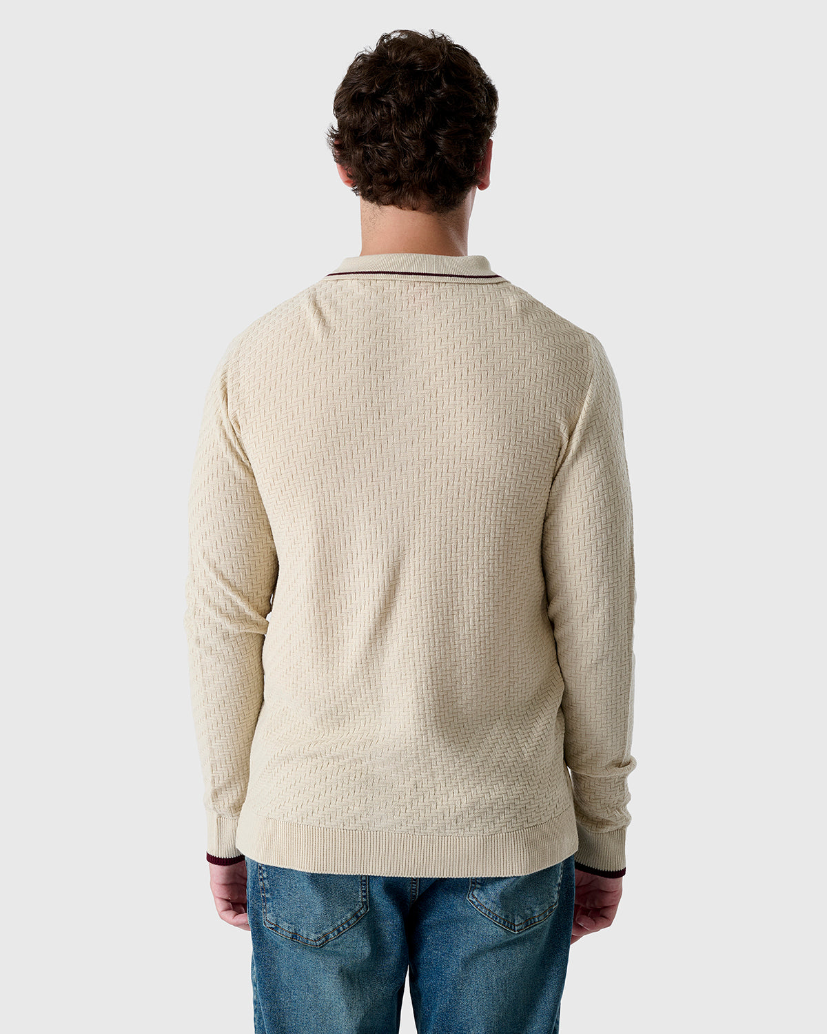 NFFC Flagstone Button Through Knit Polo