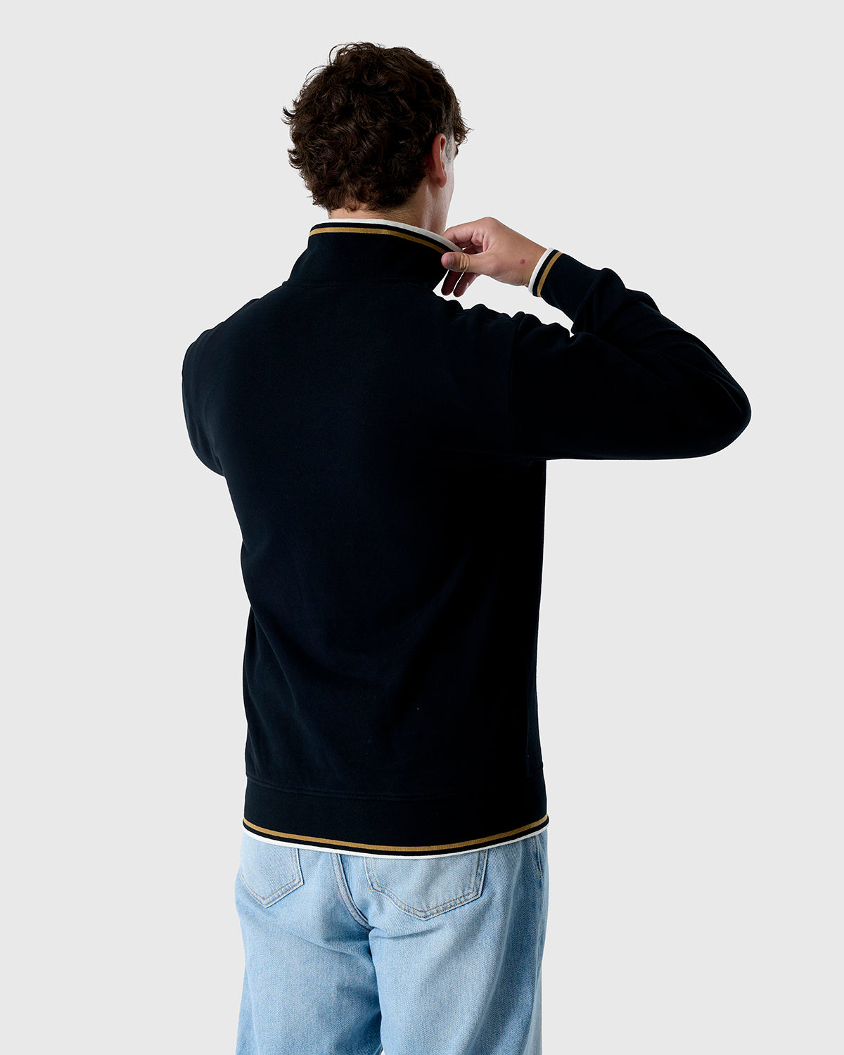 NFFC Black Trent Style 1/4 Zip Top