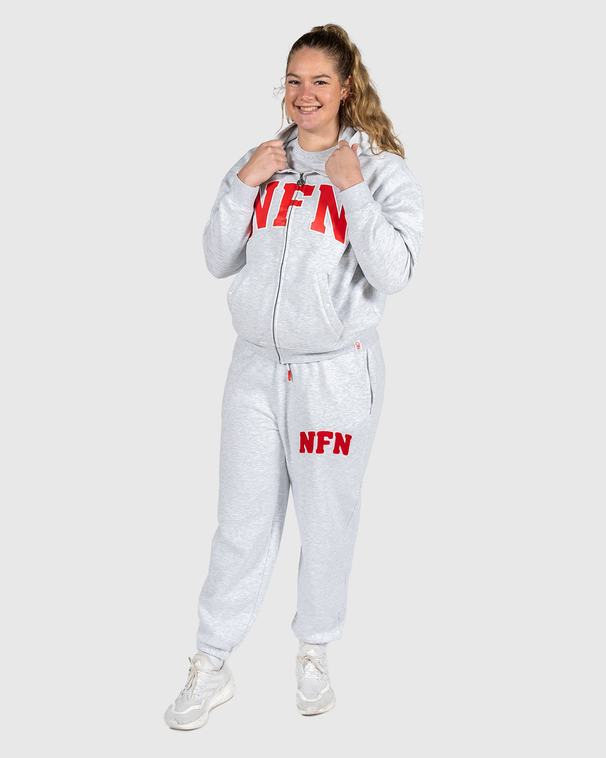 NFN Women's Grey Varsity Jogger