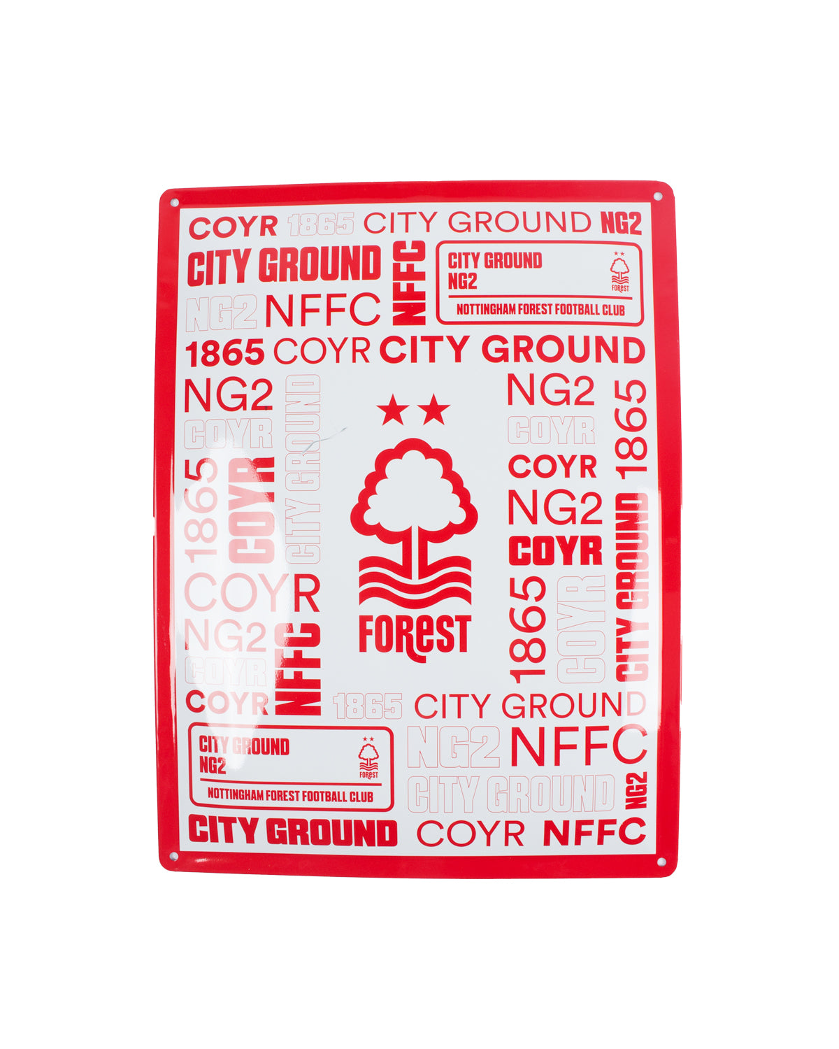 NFFC Our City Metal Sign