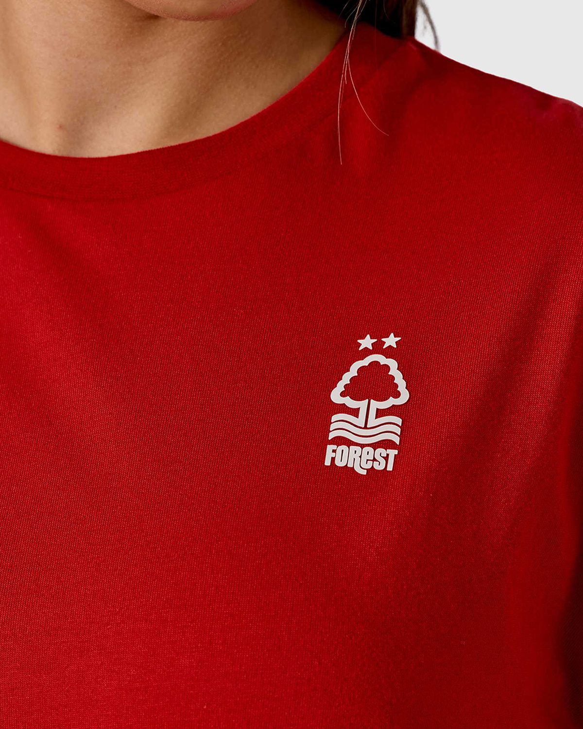 NFFC Women's Mist Back Print Red T-Shirt