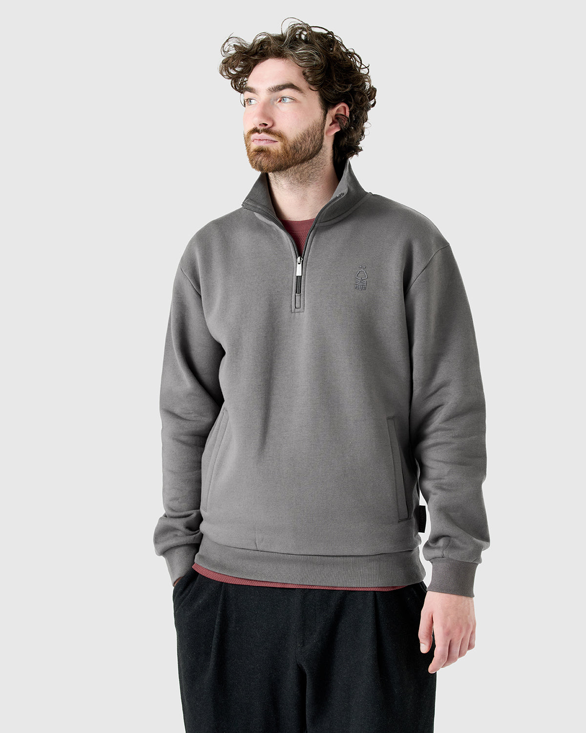 NFFC Charcoal Weekend Edit 1/4 Zip Top