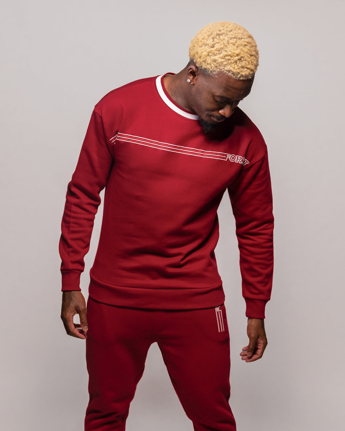 NFFC Stripe Collection Red Sweatshirt