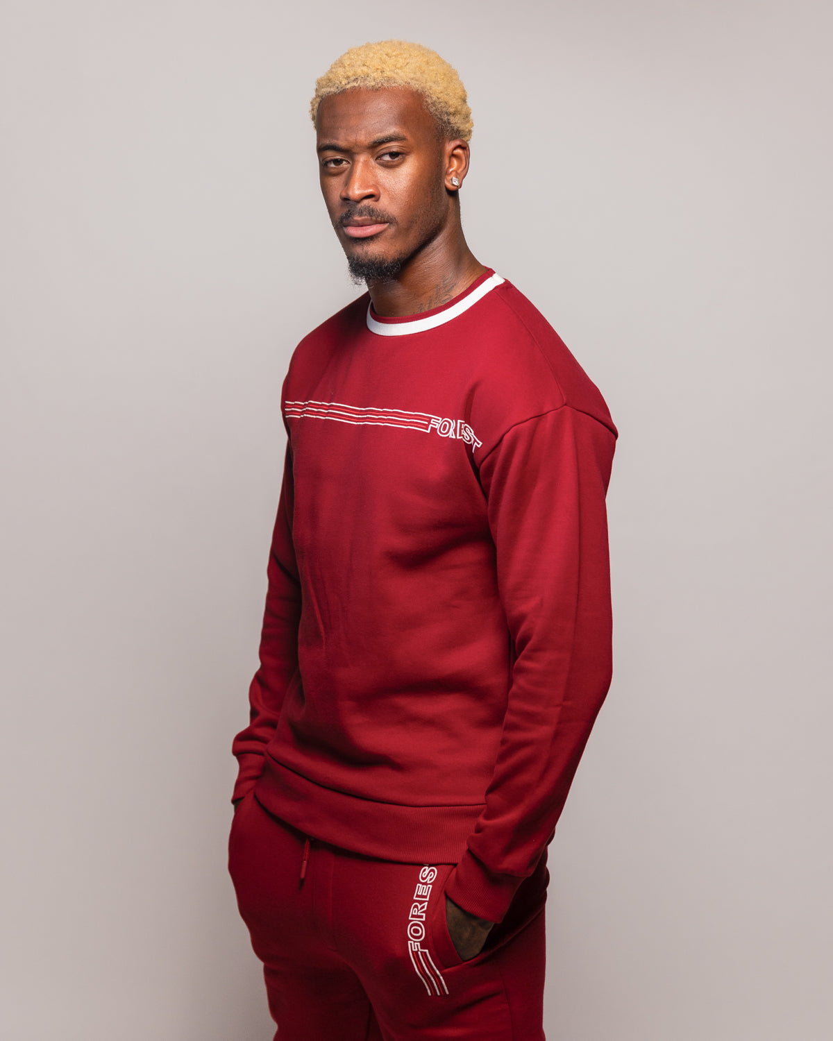 NFFC Stripe Collection Red Sweatshirt