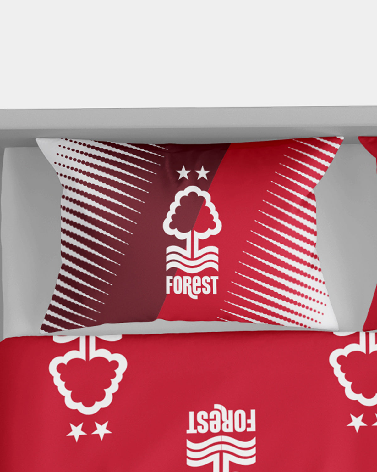 NFFC Red Twin Pack Pillow Cases