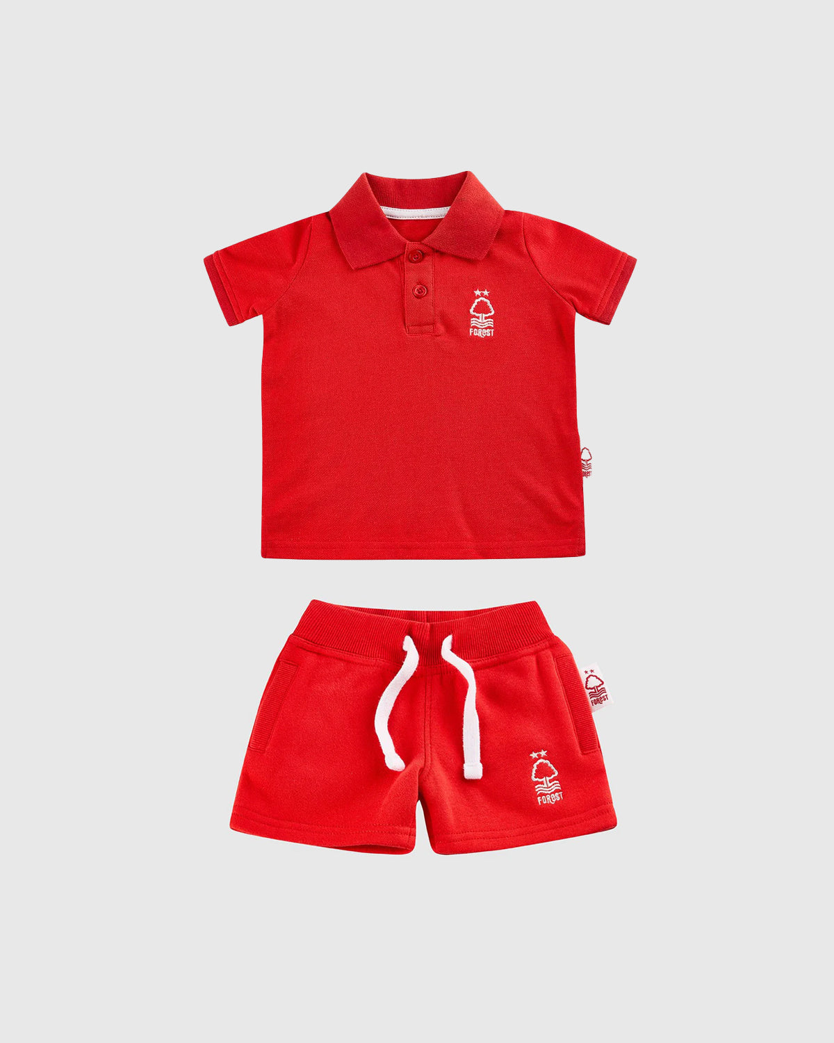 NFFC Infant Red Essential Polo And Shorts Bundle