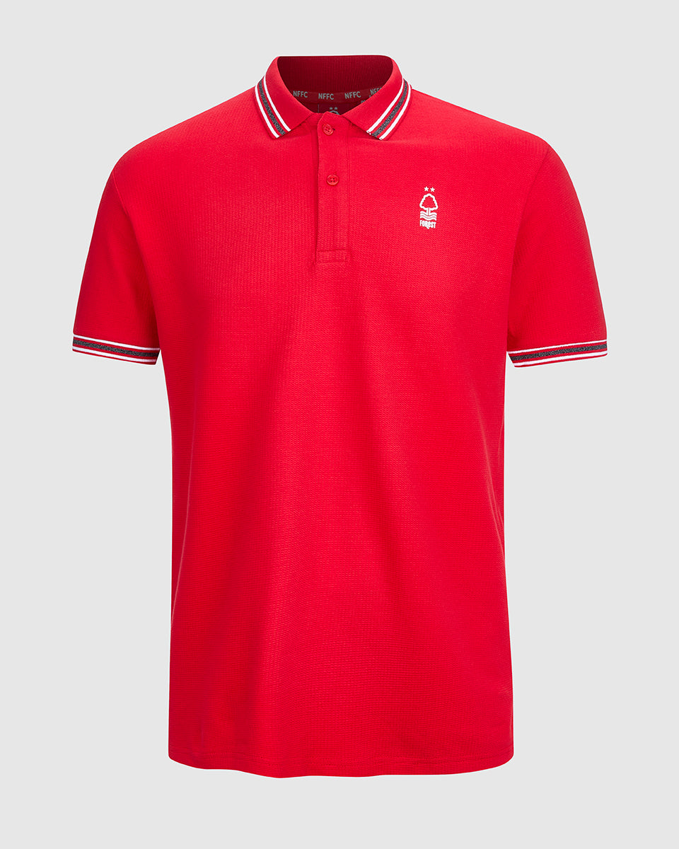 NFFC Red Waffle Jersey Polo