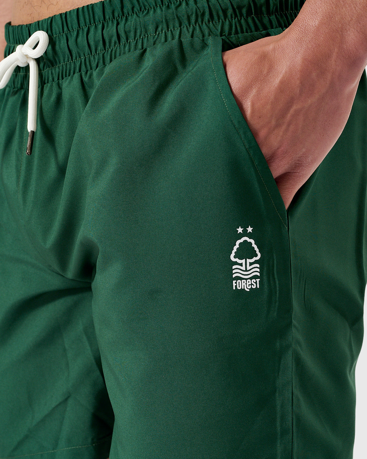 NFFC Khaki Large Logo Swim Shorts