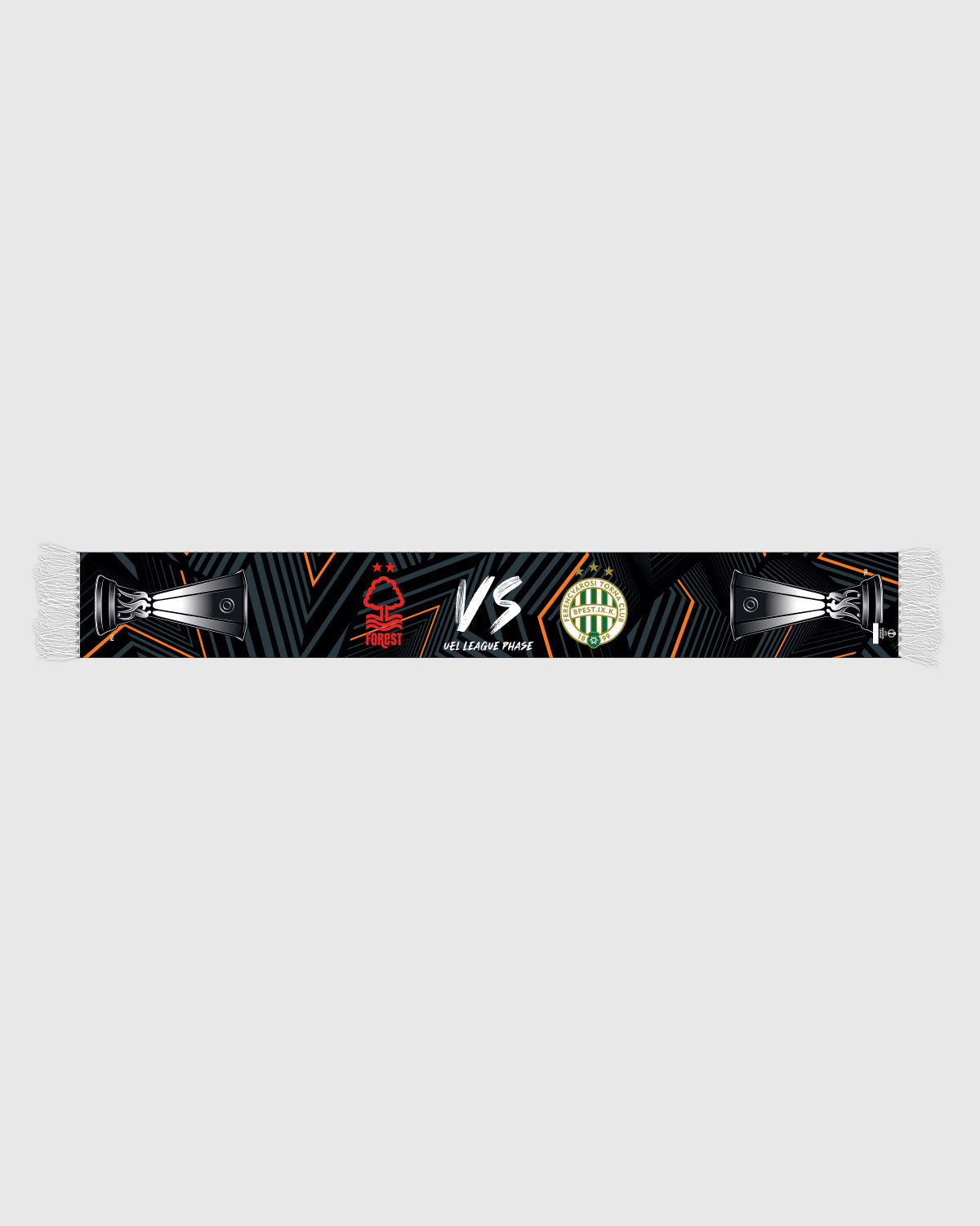 NFFC UEL 25/26 Nottingham Forest vs Ferencvárosi TC European Glory Scarf