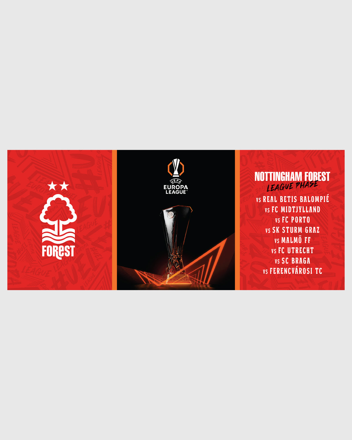 NFFC UEL 25/26 League Phase Fixtures Mug