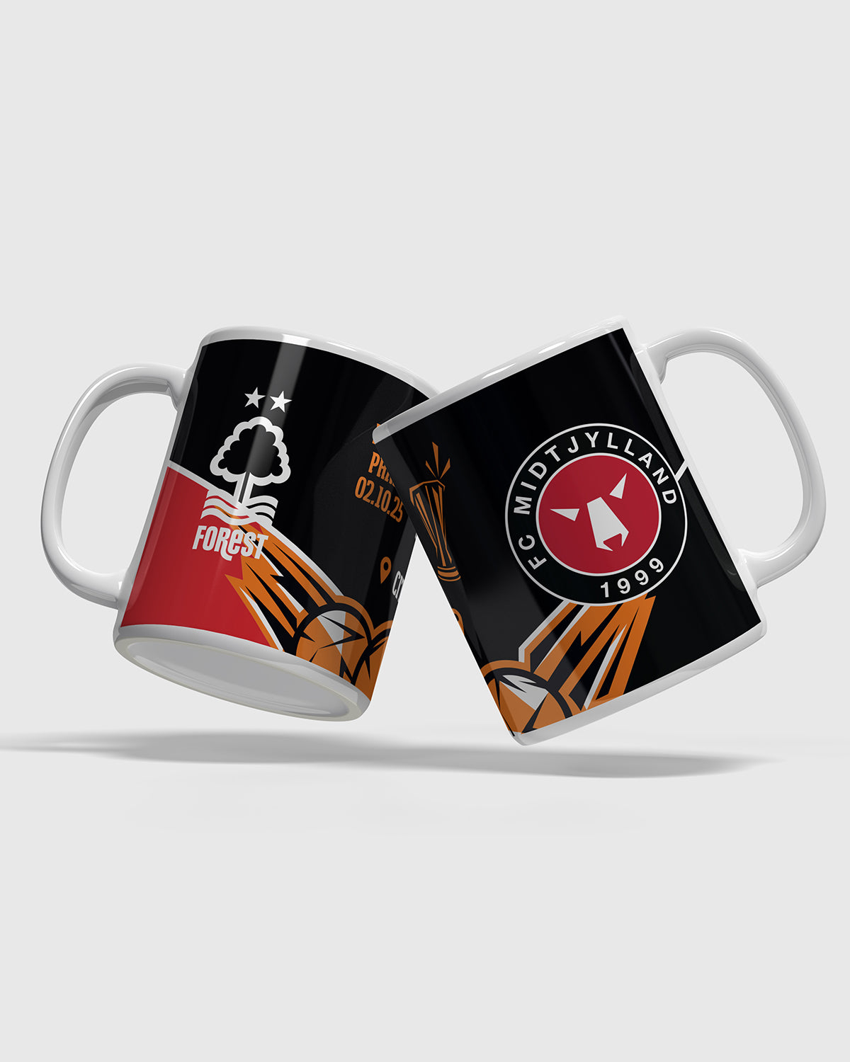 NFFC UEL 25/26 Nottingham Forest vs FC Midtjylland Mug