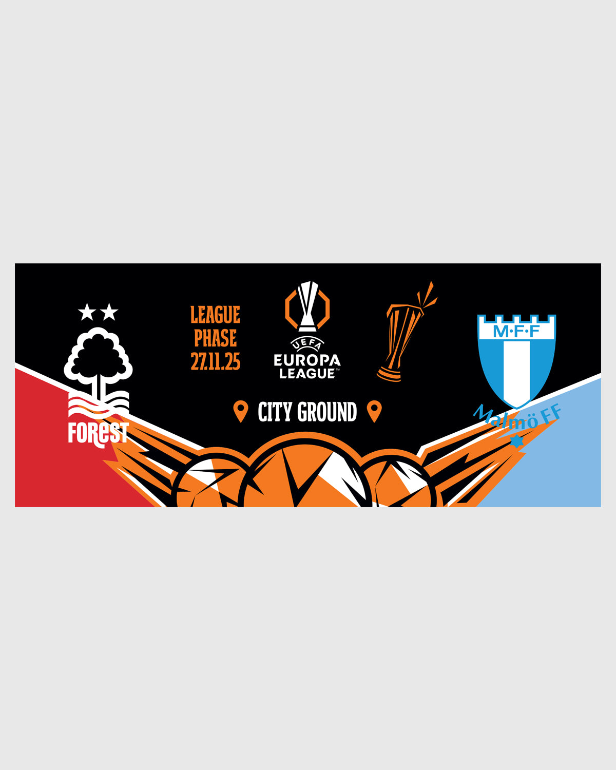 NFFC UEL 25/26 Nottingham Forest vs Malmö FF Mug