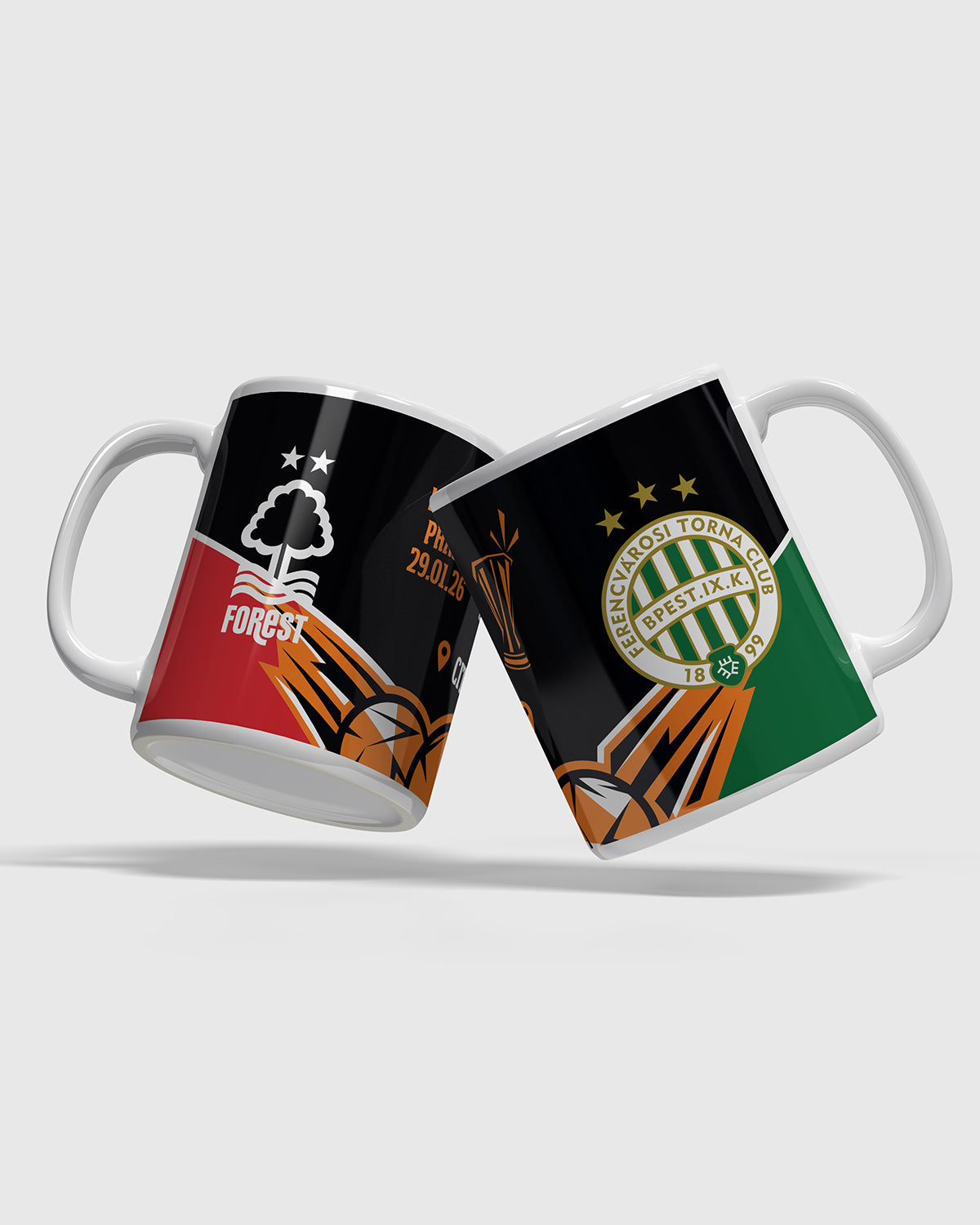NFFC UEL 25/26 Nottingham Forest vs Ferencvárosi TC Mug