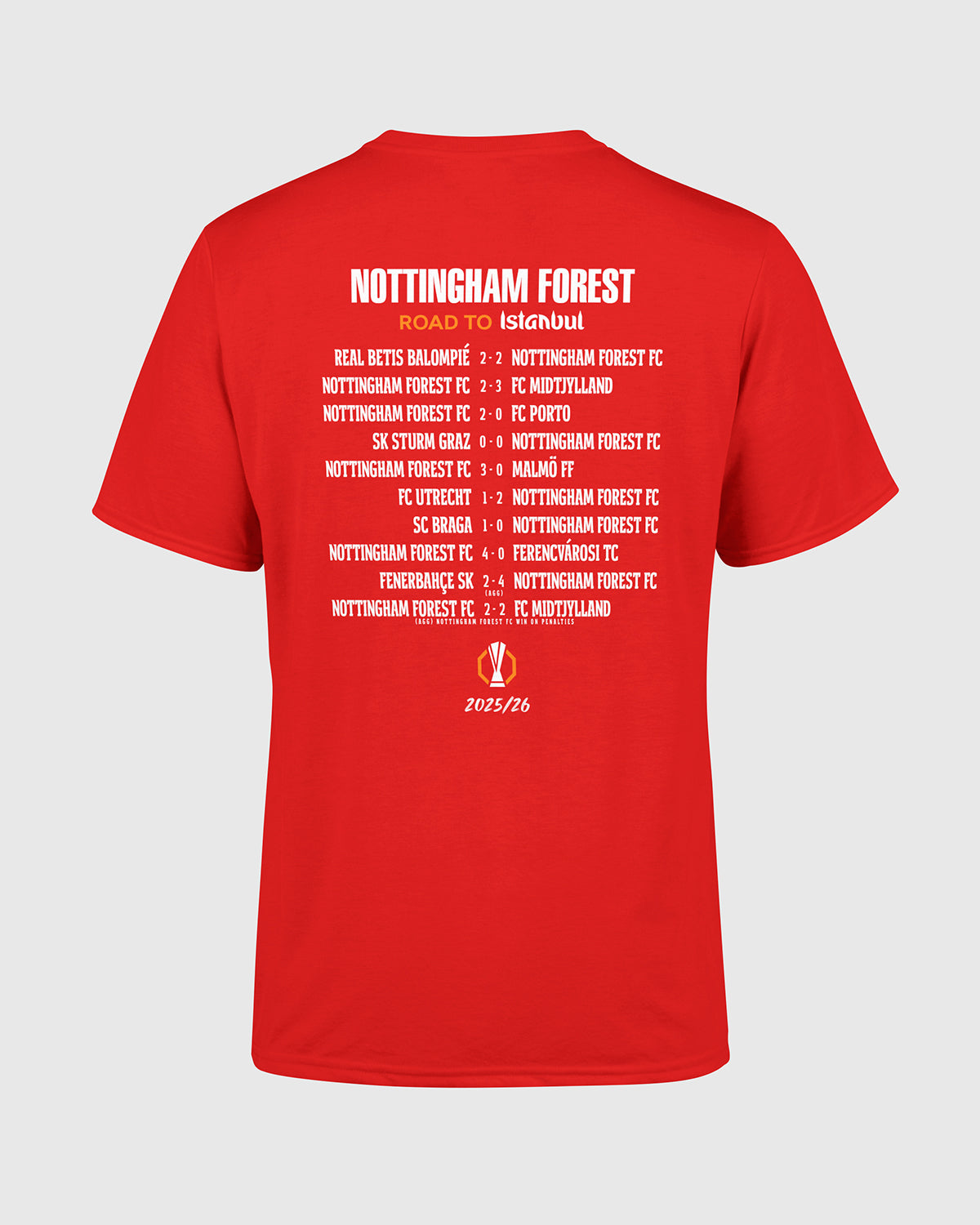 NFFC UEL 25/26 Red Quarter Final T-Shirt