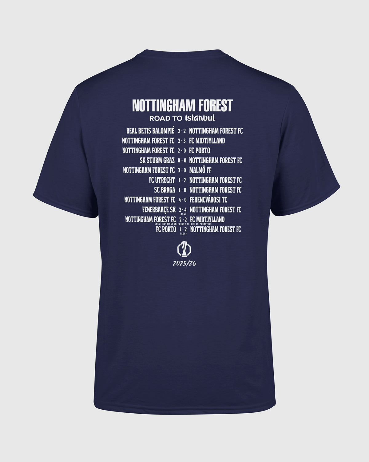 NFFC UEL 25/26 Navy Semi-Final T-Shirt