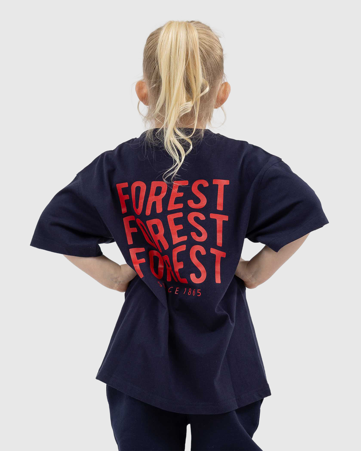 NFFC Junior Navy Back Print T-Shirt