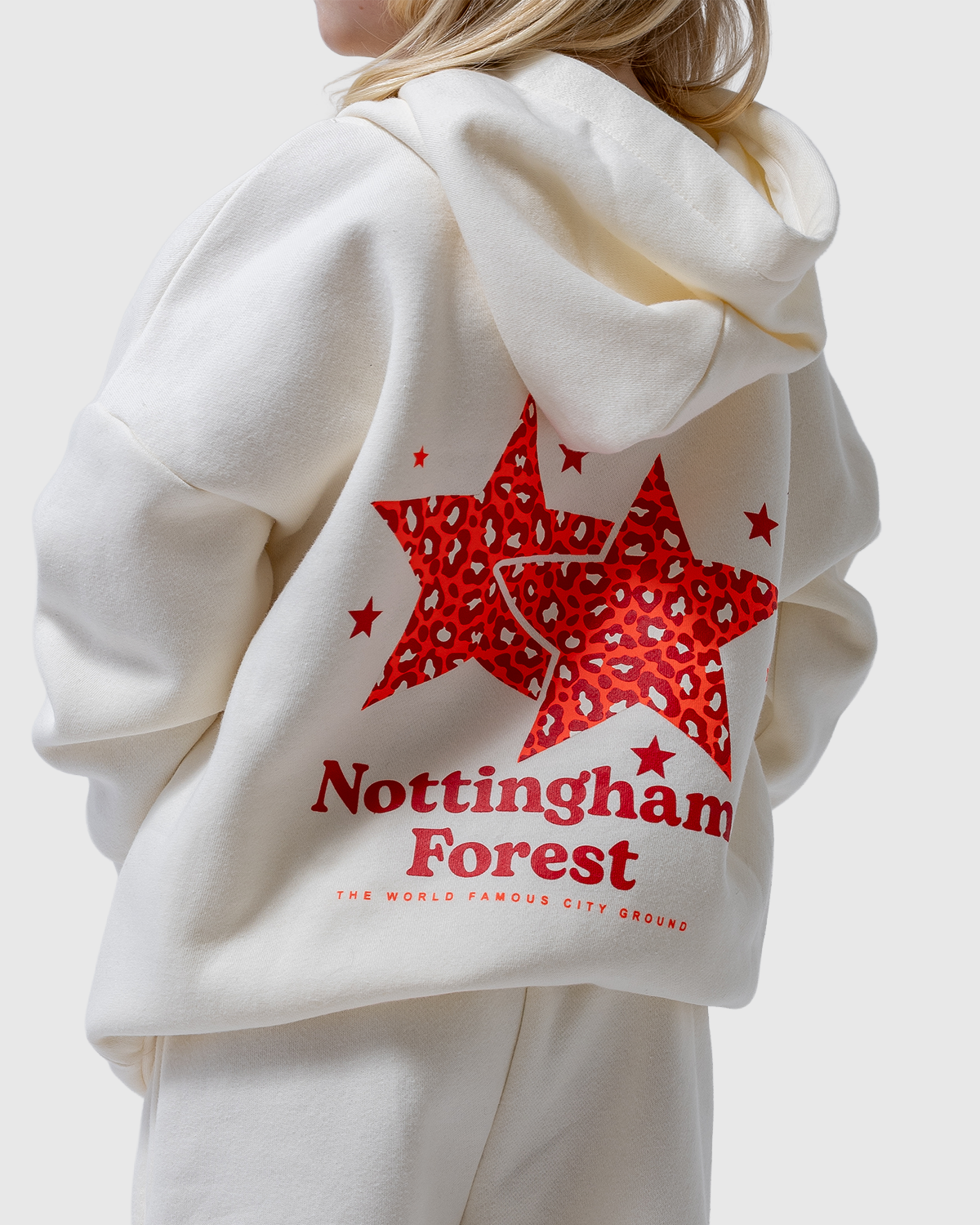 NFFC Junior Cream Star Print Hoodie