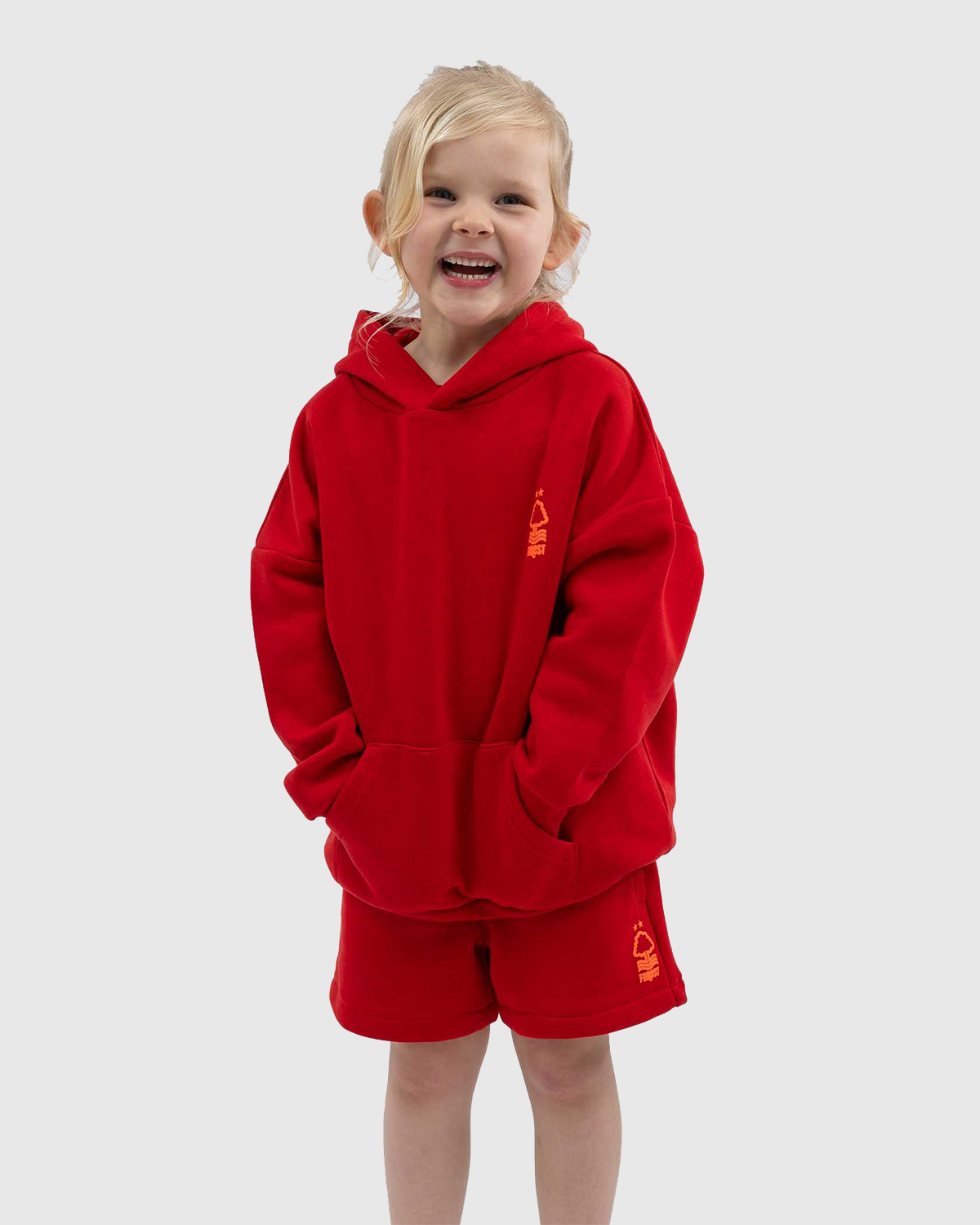 NFFC Junior Red Back Puff Print Hoodie