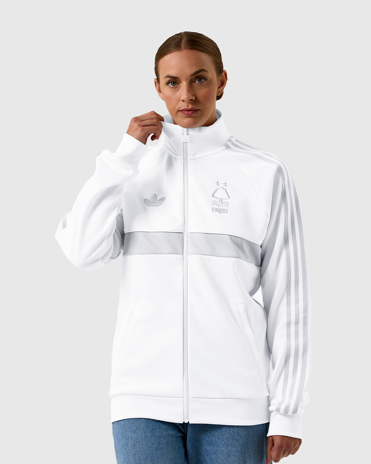 NFFC 26/27 adidas Originals White Walk Out Jacket
