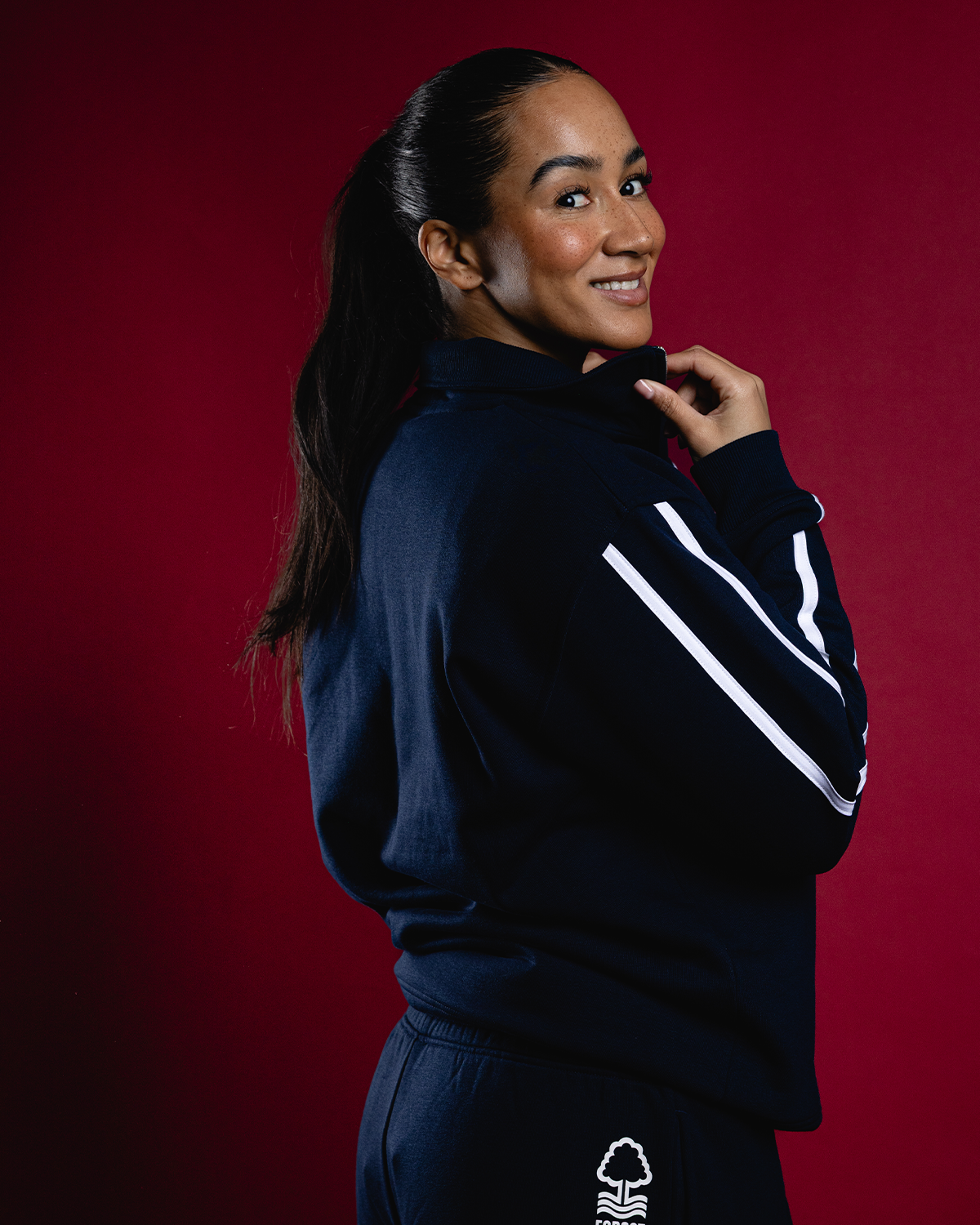 NFN Rest Day Navy 1/4 Zip Top