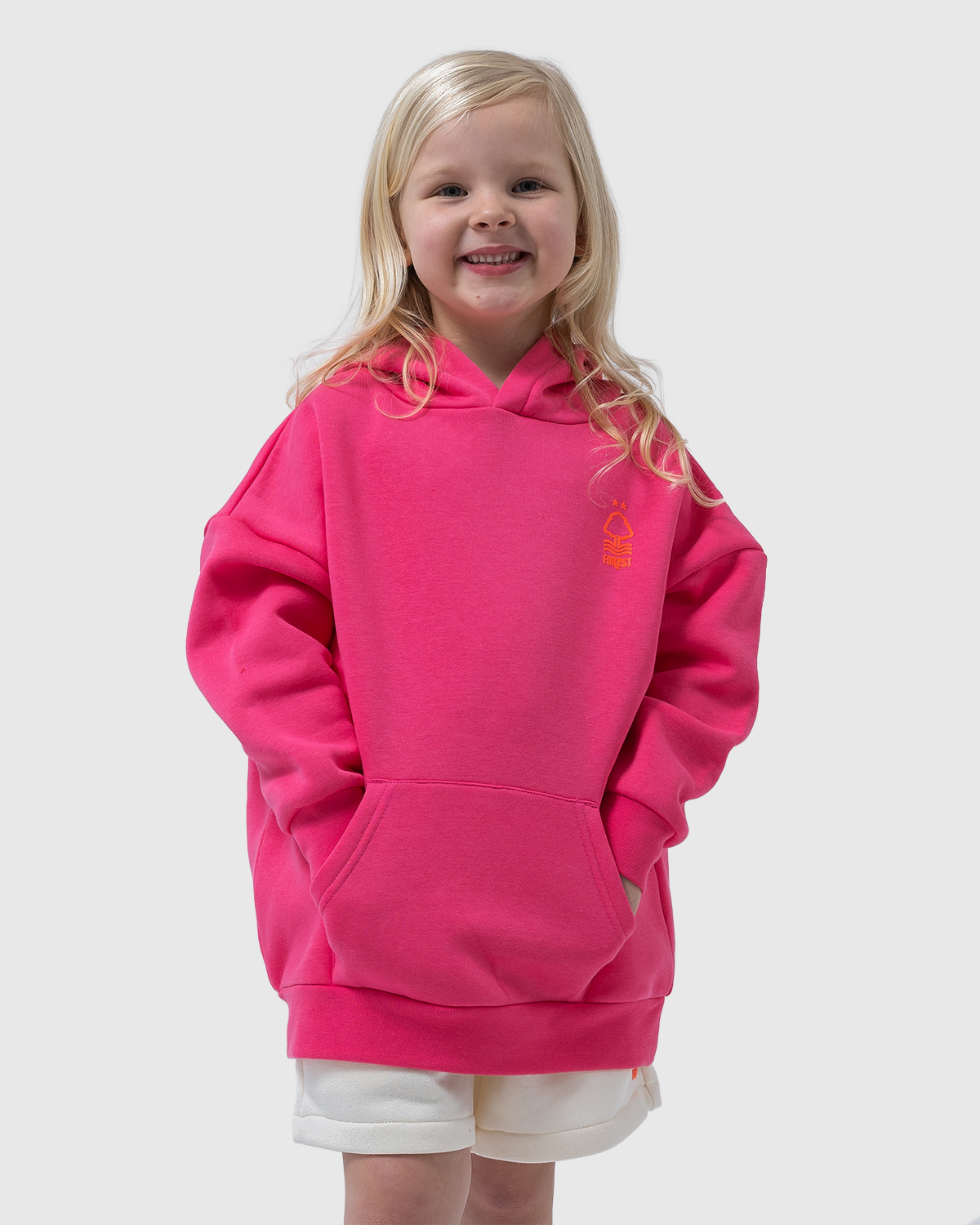 NFFC Junior Pink Star Print Hoodie