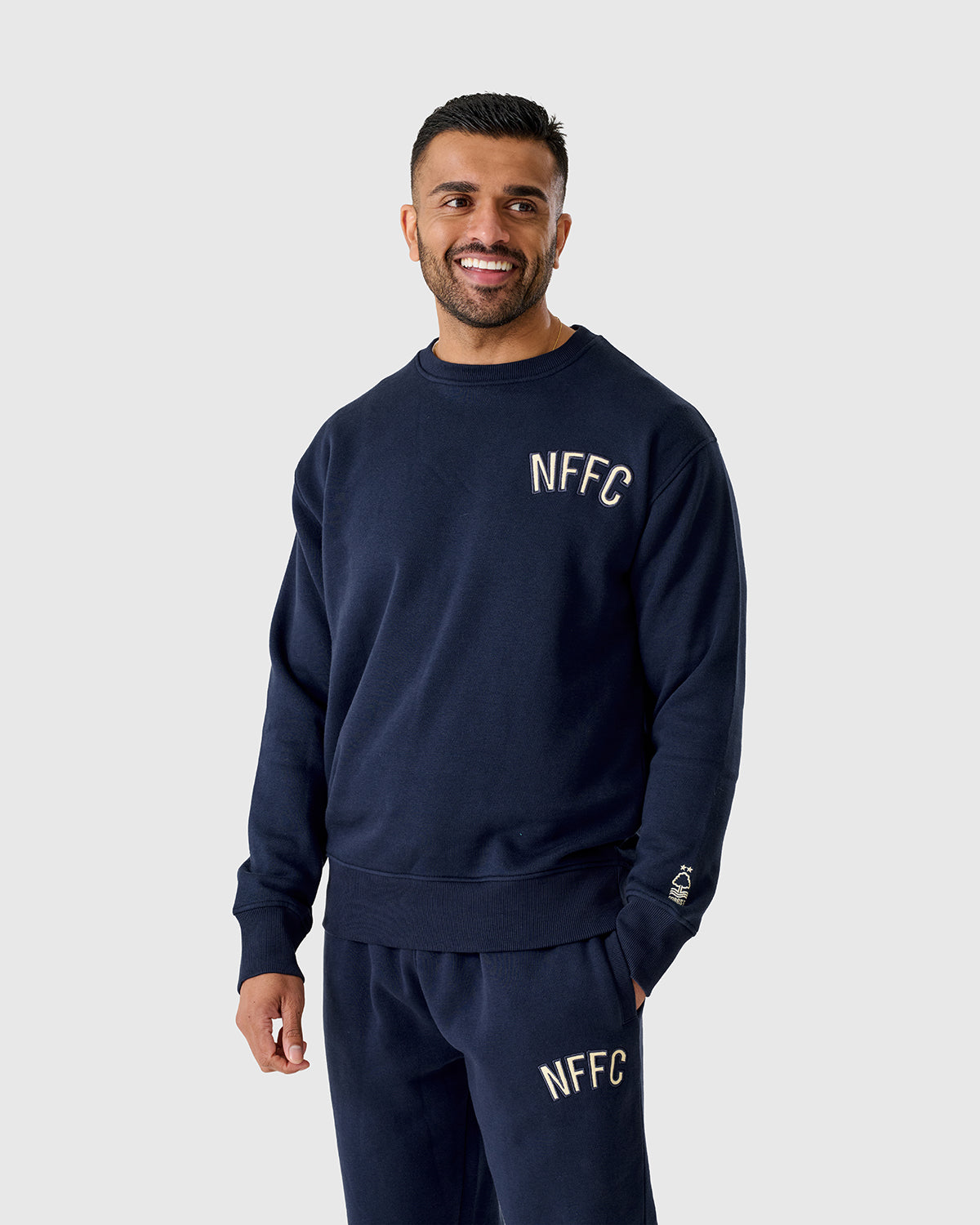 NFFC Navy Varsity Crew Neck Sweatshirt