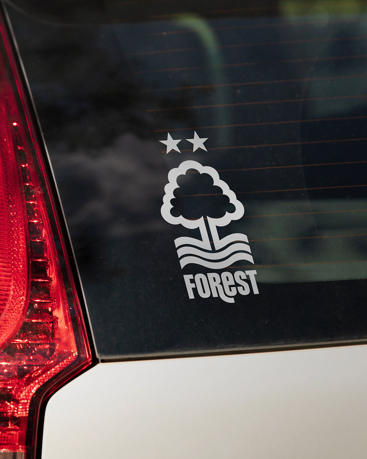 NFFC A5 White Crest Car Sticker