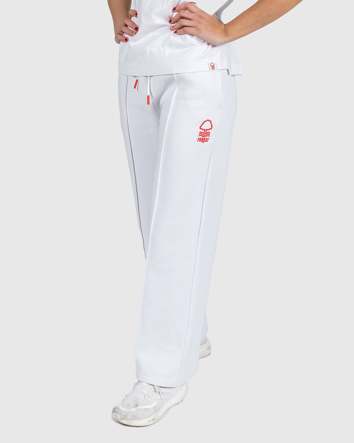 NFN Women's White Wide Leg Jogger