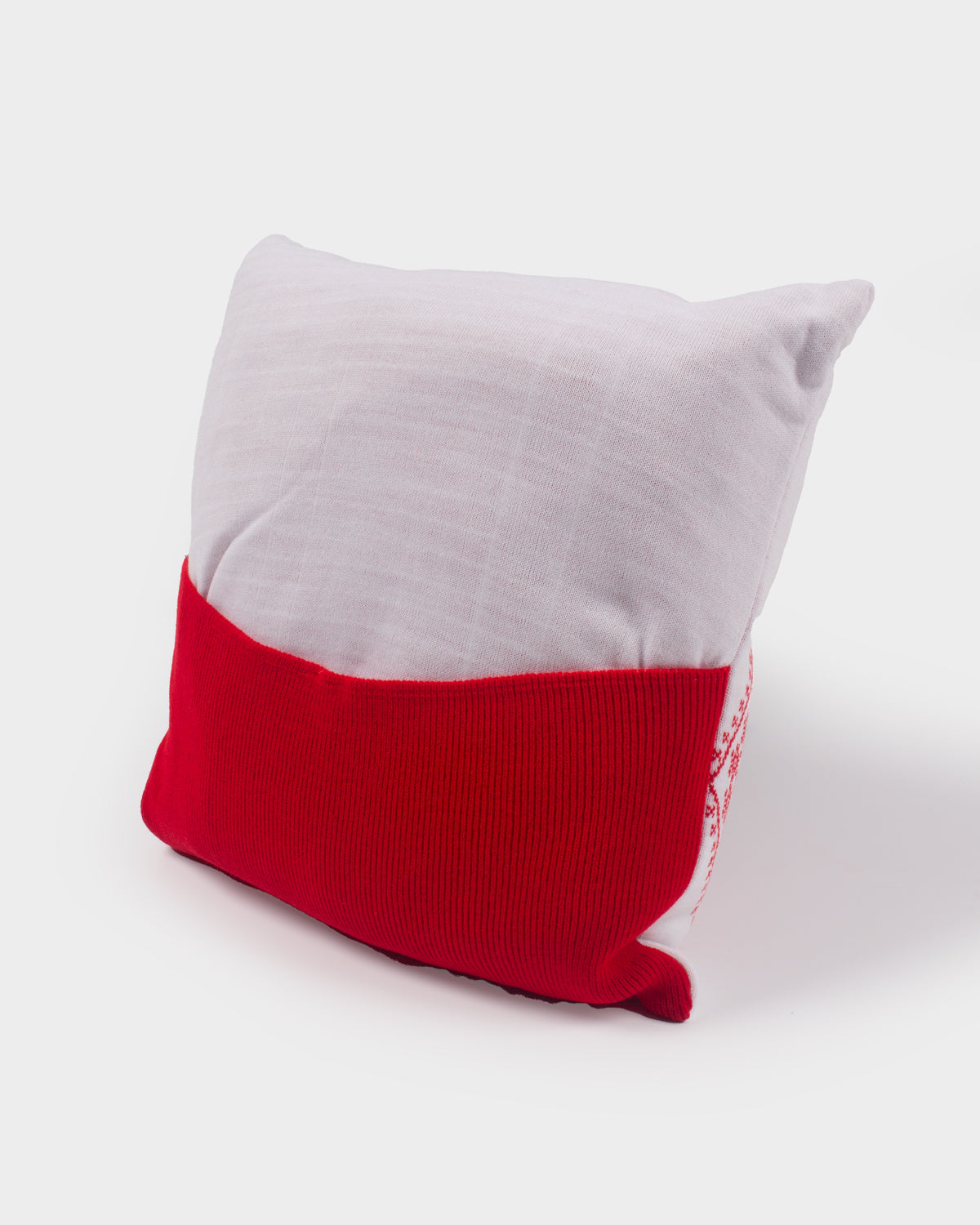NFFC Festive Crest Knitted Cushion