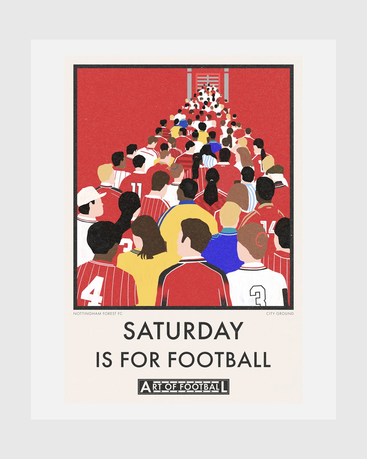 Art of NFFC Saturday A4 Print - Nottingham Forest FC