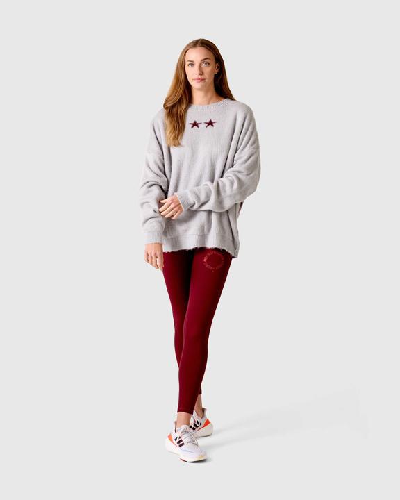 NFFC Silver Brushed Knit Crewneck Sweater