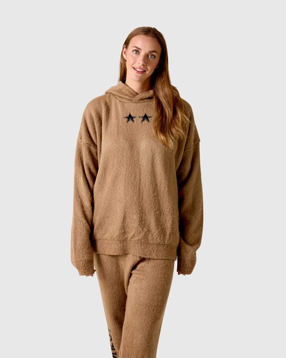 NFFC Camel Brushed Knit Hoodie