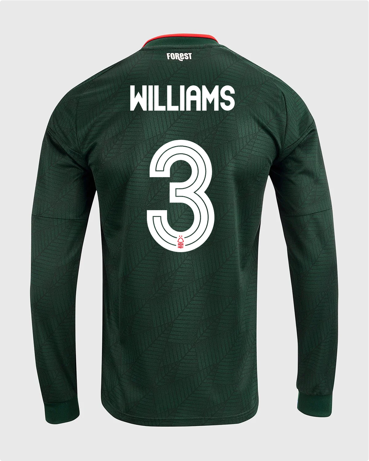 NFFC 26/27 Long Sleeve Away Shirt with Williams 3 NFFC Printing