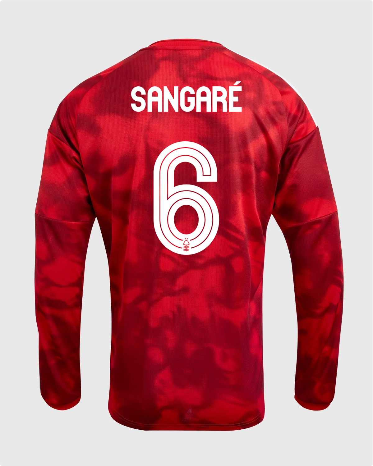 NFFC 26/27 Long Sleeve Home Shirt with Sangaré 6 NFFC Printing