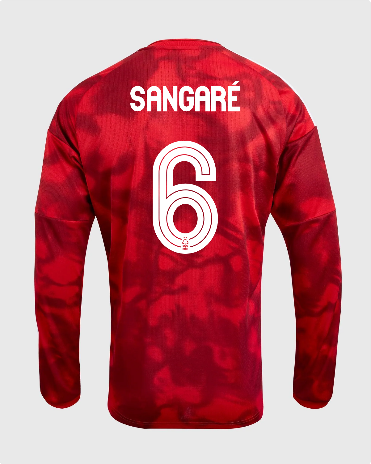 NFFC 26/27 Long Sleeve Home Shirt with Sangaré 6 NFFC Printing